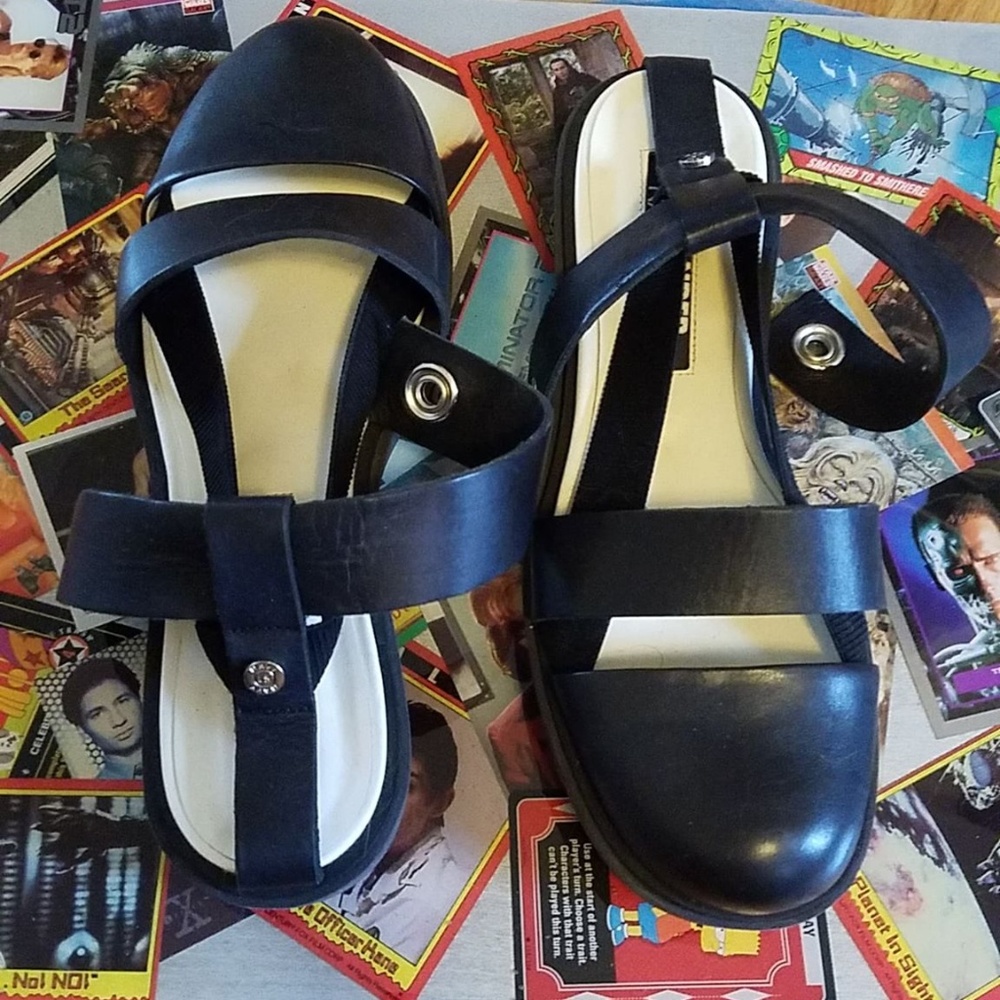 Jil Sander size Black Sandal Flats